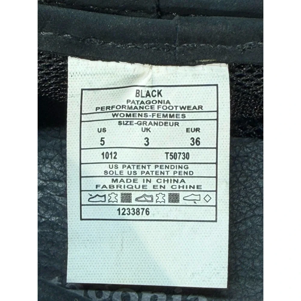 Patagonia Performance Footwear Black Women Flats Size‎ 5